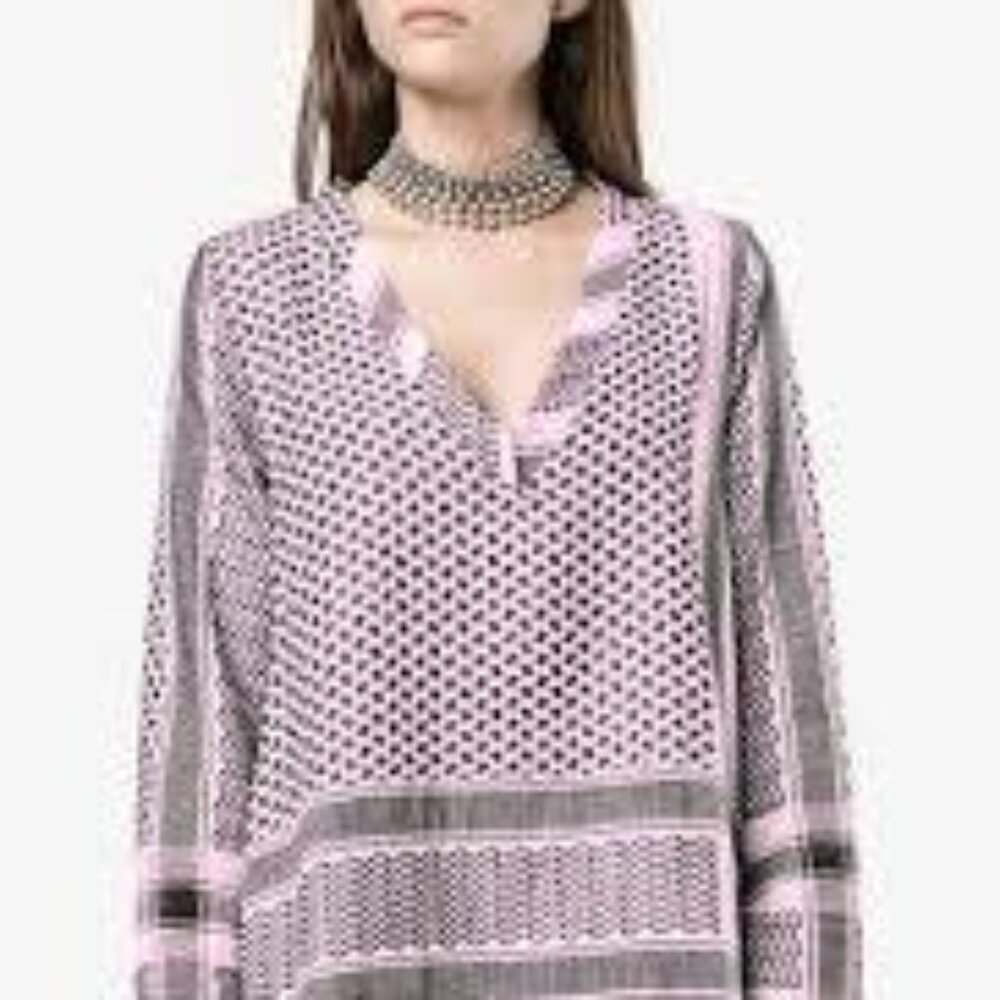 Cecilie Copenhagen long sleeve v neck top size M